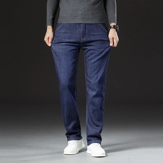 Pantalon droit en denim Lamb Fluff pour hommes