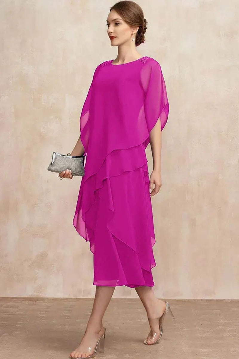 Robe en superposée grande taille pour femme
