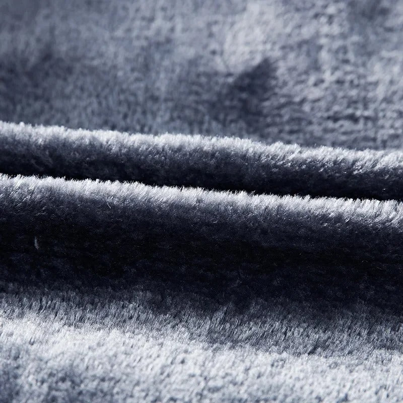 Veste coupe-vent à col en fourrure pour hommes