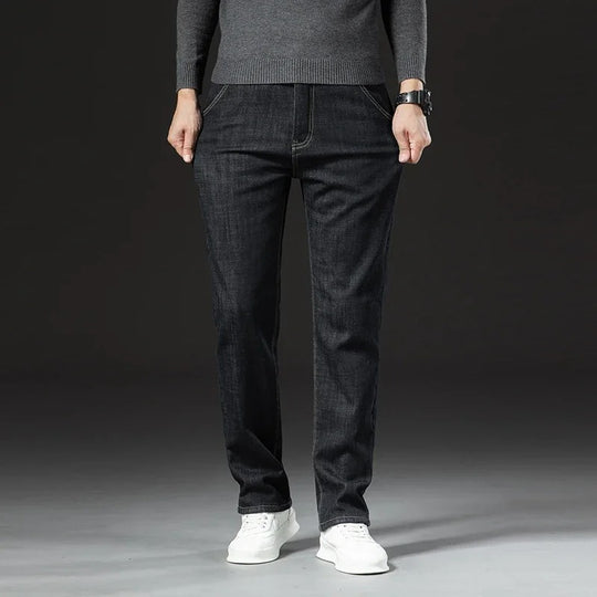 Pantalon droit en denim Lamb Fluff pour hommes