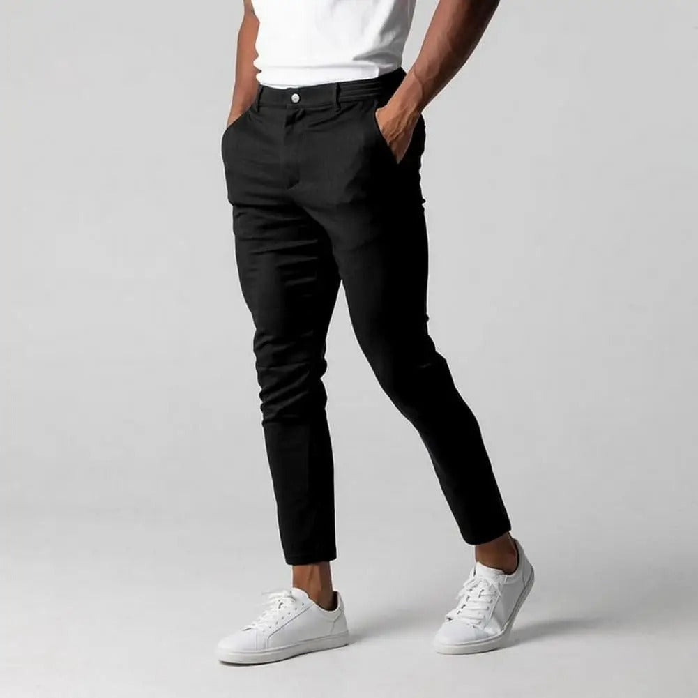 Pantalon de costume slim fit pour homme