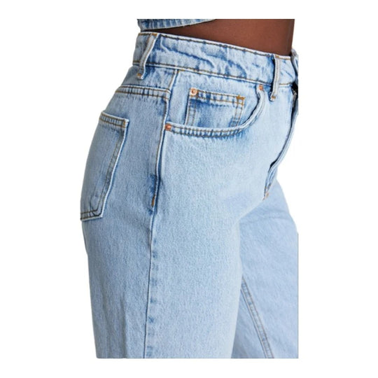 Pantalon en jean droit pour femme