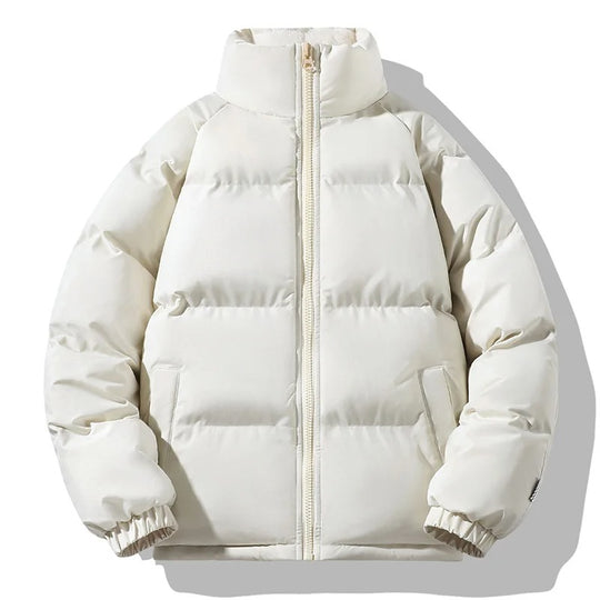 Veste à col montant en polaire épaisse pour hommes