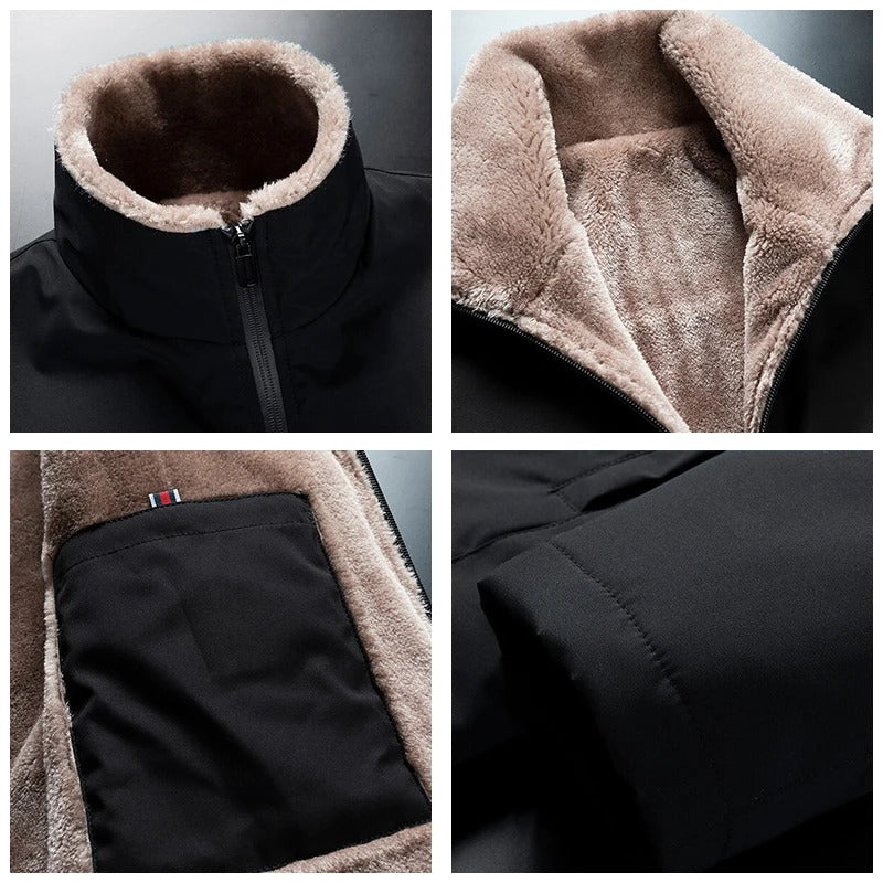 Veste polaire épaisse coupe-vent pour hommes