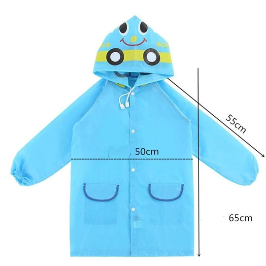 Manteau de pluie de dessin animé pour enfants