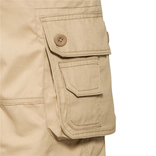 Short cargo d'été en coton pour homme