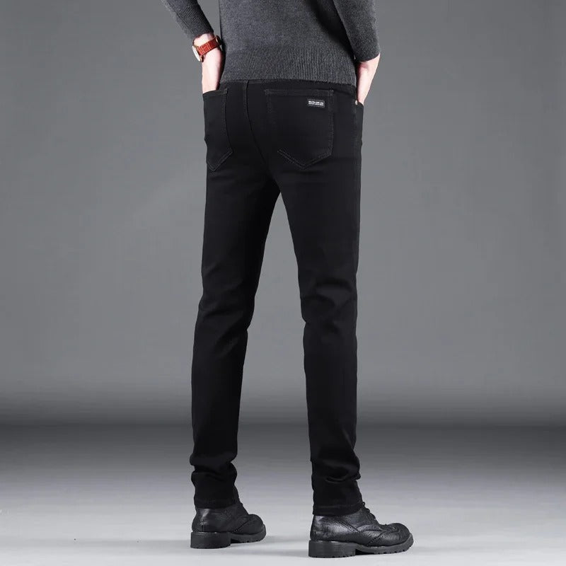Hommes Pure Black Slim Jeans