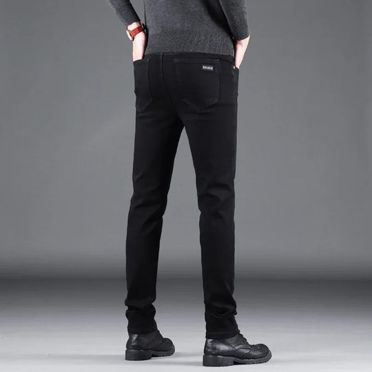 Hommes Pure Black Slim Jeans