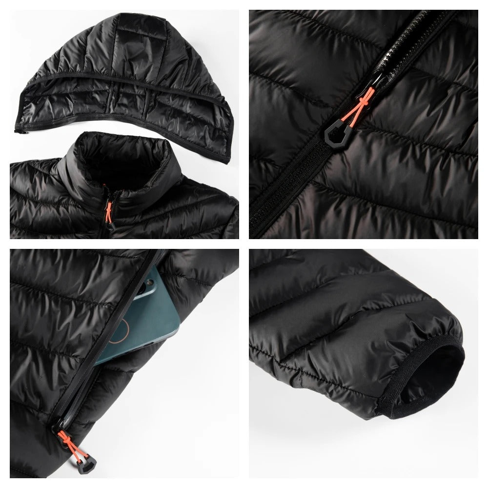 Veste à capuche coupe-vent pour hommes