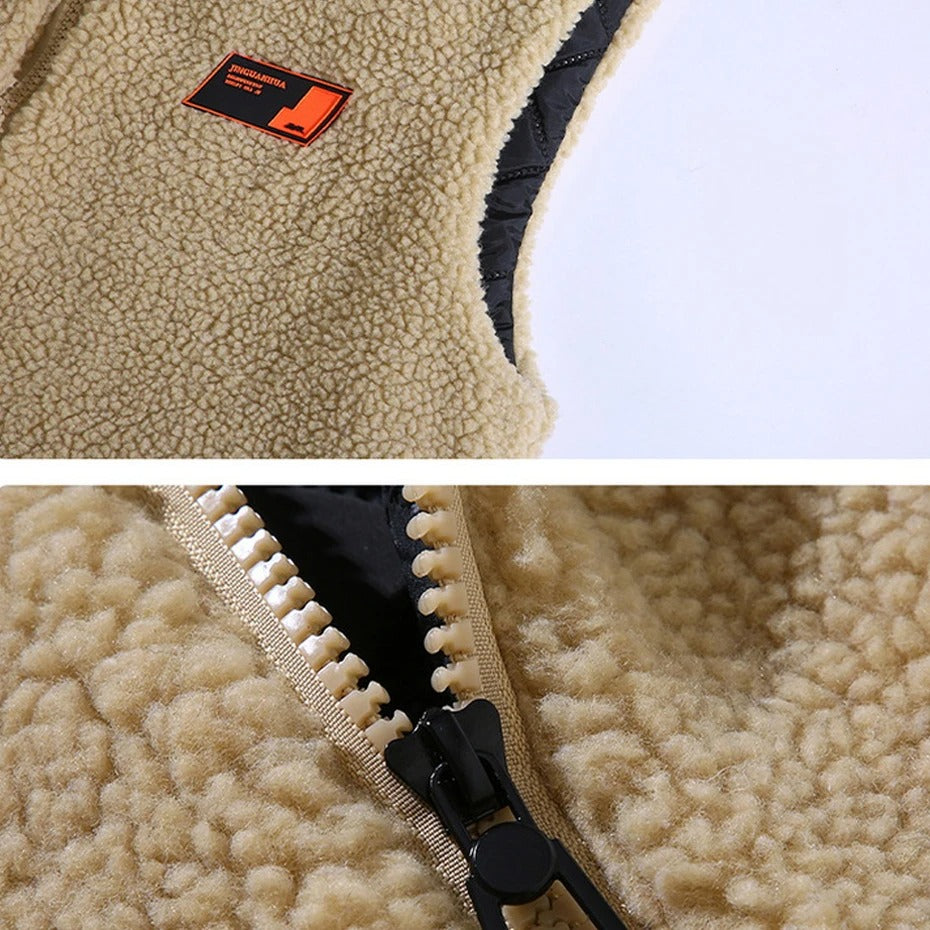 Gilet d'hiver en polaire pour hommes