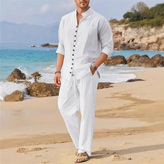 Ensemble de plage pour homme style cubain
