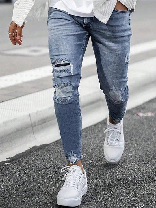 Jean skinny déchiré pour homme