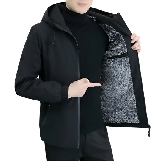 Veste coupe-vent en polaire thermique pour hommes