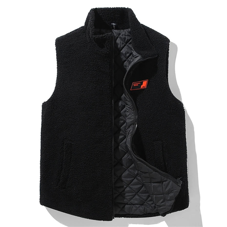 Gilet d'hiver en polaire pour hommes
