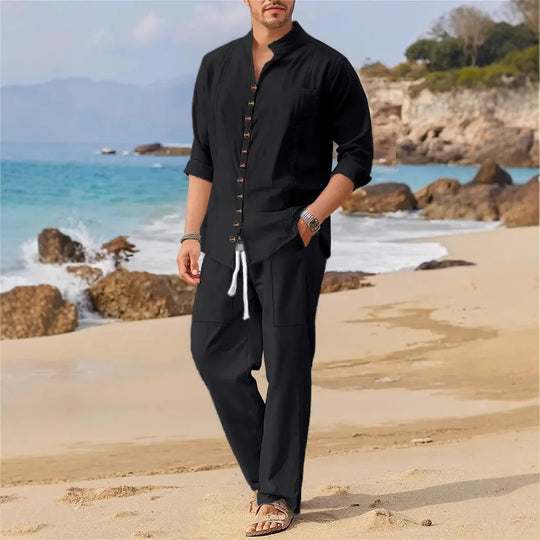Ensemble de plage pour homme style cubain