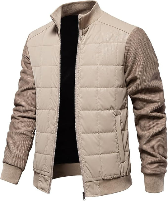 Veste épaisse doublée en polaire pour hommes
