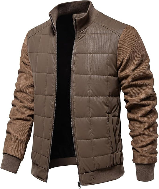 Veste épaisse doublée en polaire pour hommes
