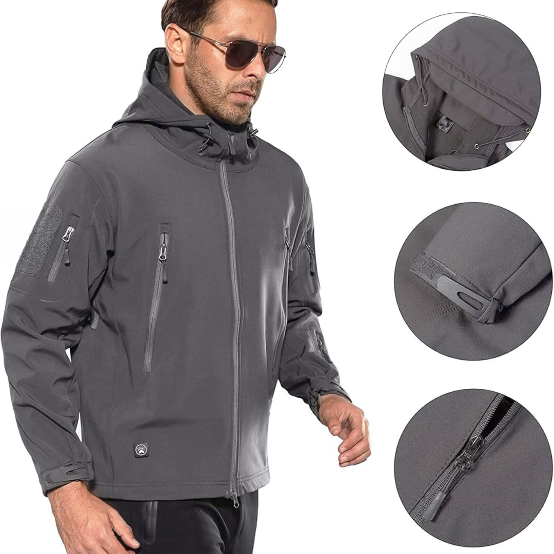 Veste tactique imperméable à coquille souple pour hommes