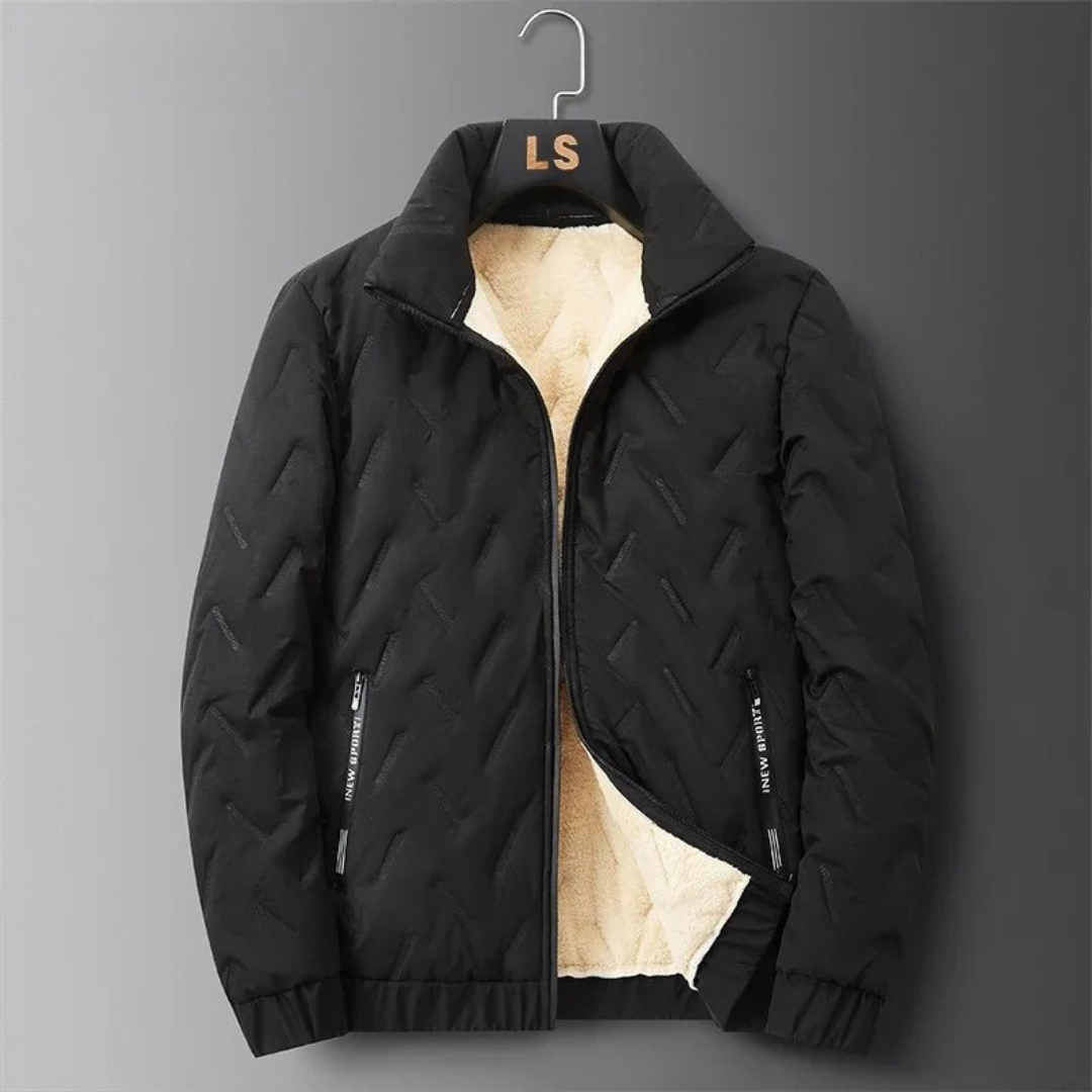 Veste en laine d'agneau épaissie pour hommes