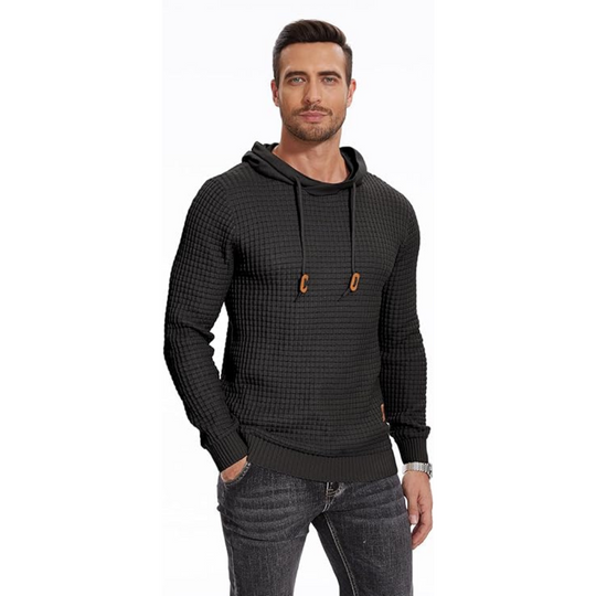 Hoodies à cordon de serrage patchwork pour hommes
