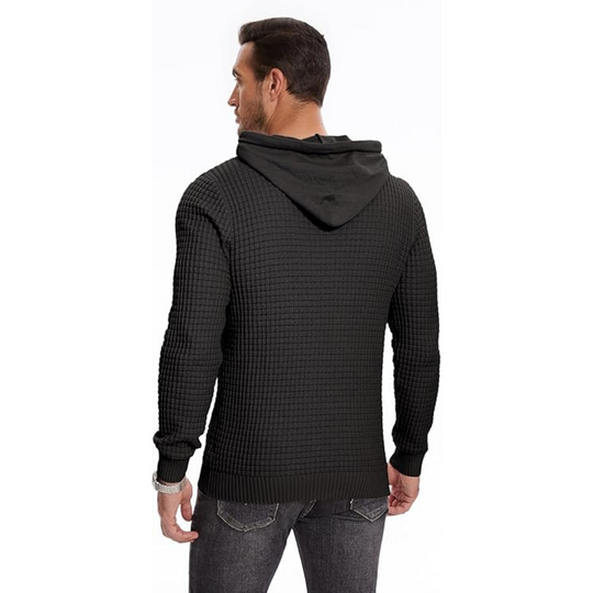 Hoodies à cordon de serrage patchwork pour hommes