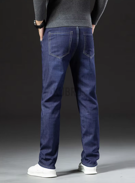 Pantalon droit en denim Lamb Fluff pour hommes