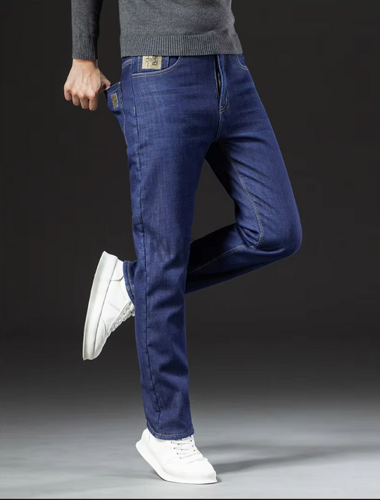 Pantalon droit en denim Lamb Fluff pour hommes