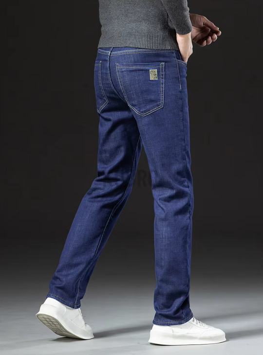 Pantalon droit en denim Lamb Fluff pour hommes