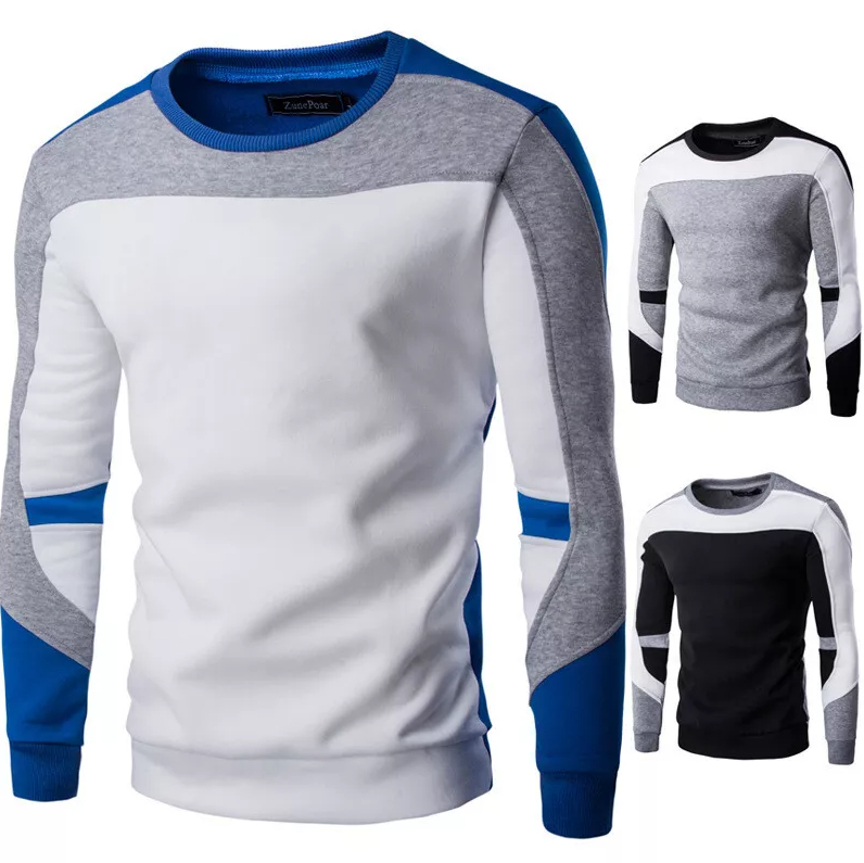 Sweat-shirt décontracté à col rond pour hommes