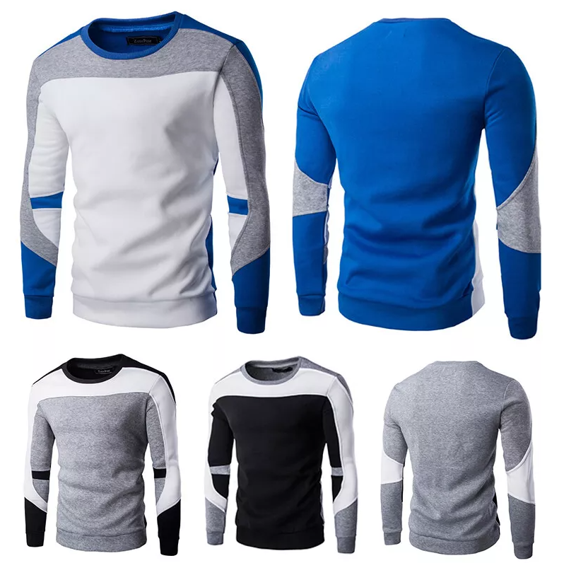 Sweat-shirt décontracté à col rond pour hommes