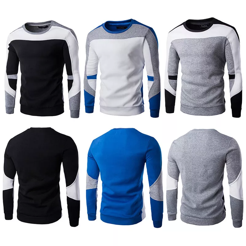 Sweat-shirt décontracté à col rond pour hommes
