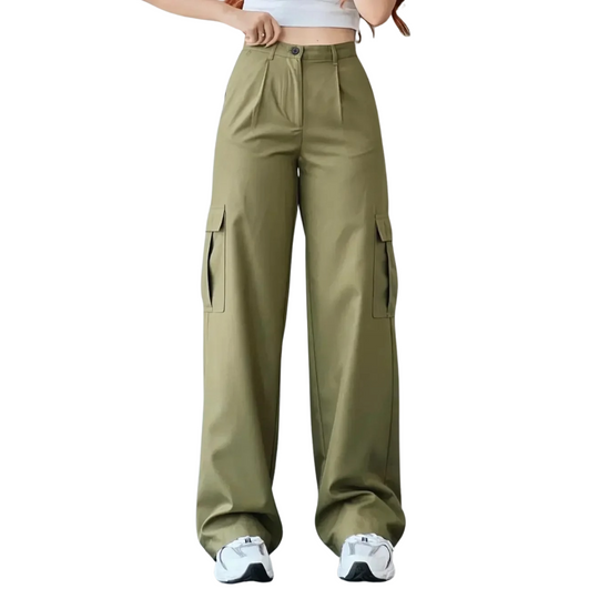 Pantalon cargo multi-poches pour femme
