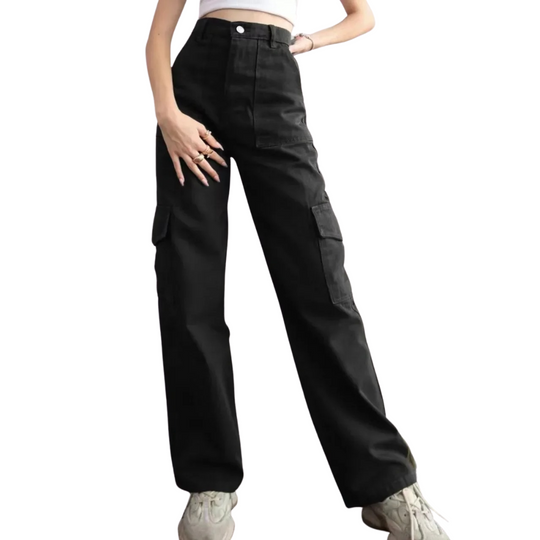 Pantalon cargo multi-poches pour femme