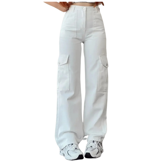 Pantalon cargo multi-poches pour femme