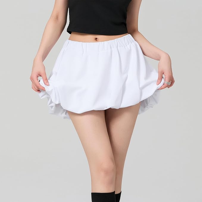 Mini-jupe ballon pour femme