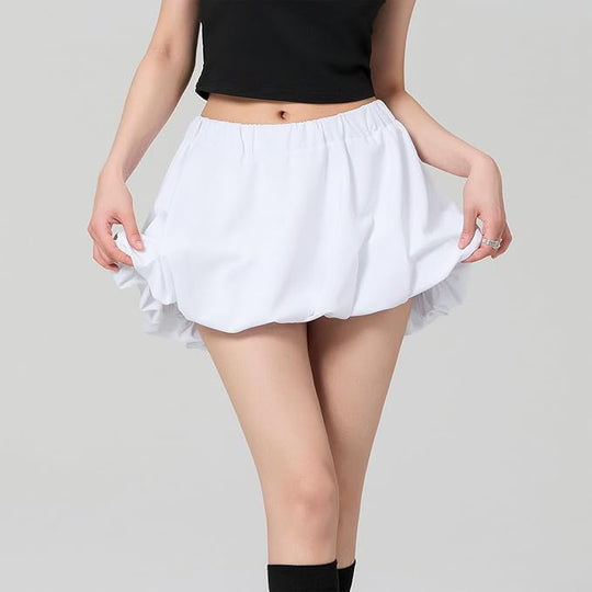 Mini-jupe ballon pour femme