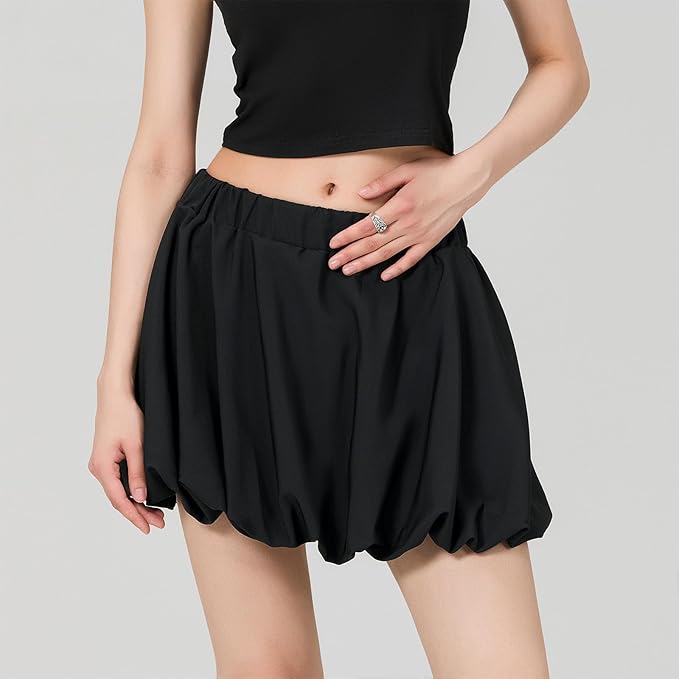 Mini-jupe ballon pour femme