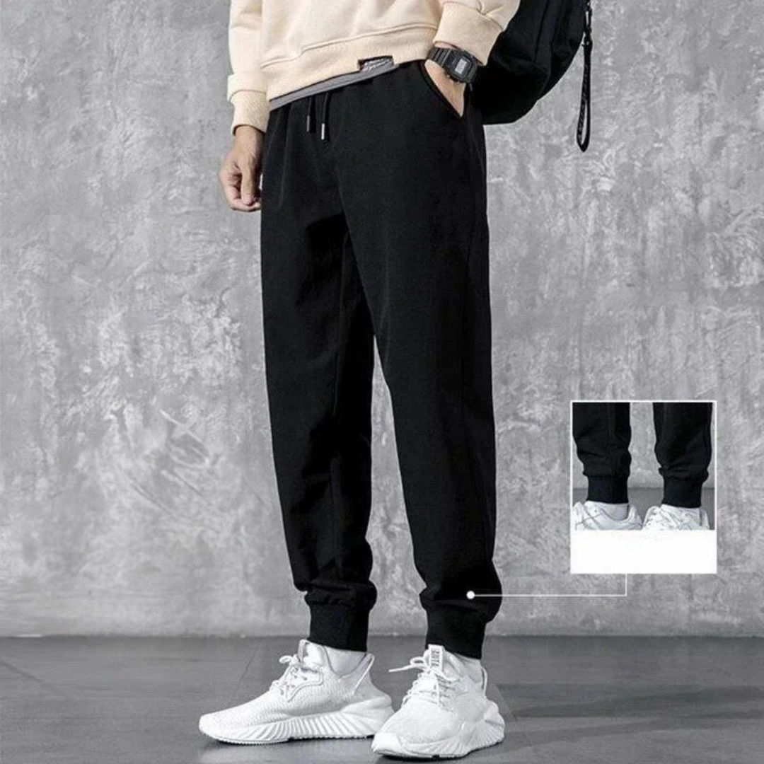 Pantalon de survêtement à poche zippée pour hommes