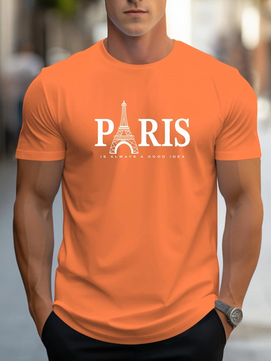 T-shirt imprimé Paris pour homme