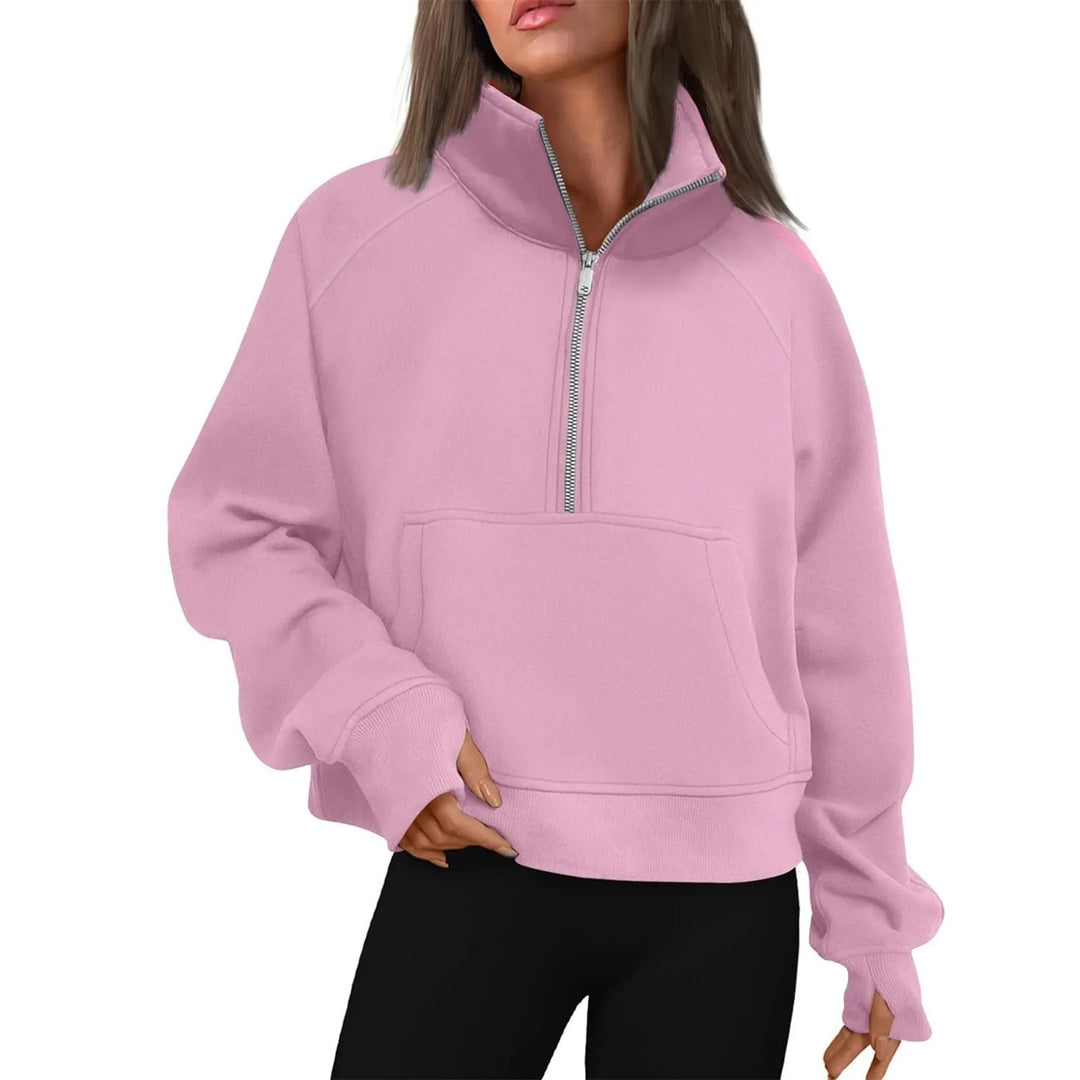 Veste polaire à col montant pour femmes