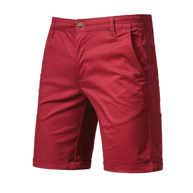 Short décontracté 100 % coton pour homme