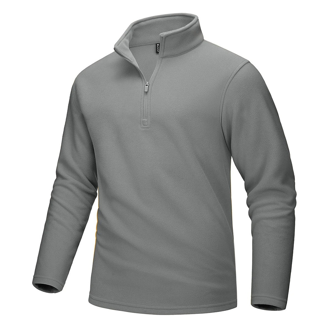 Pull polaire demi-zip pour hommes