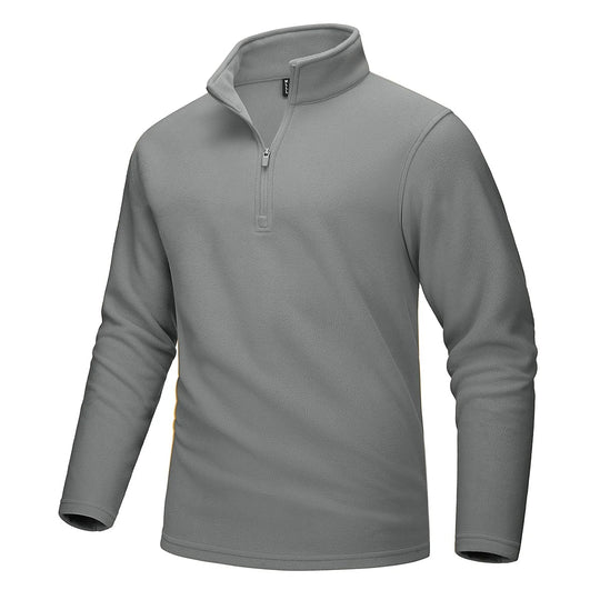 Pull polaire demi-zip pour hommes