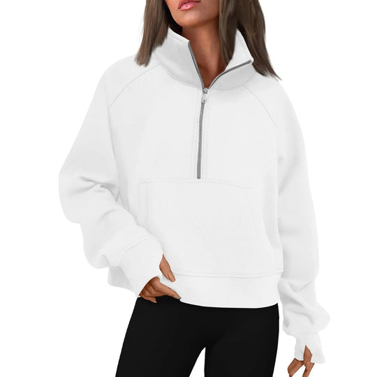 Veste polaire à col montant pour femmes