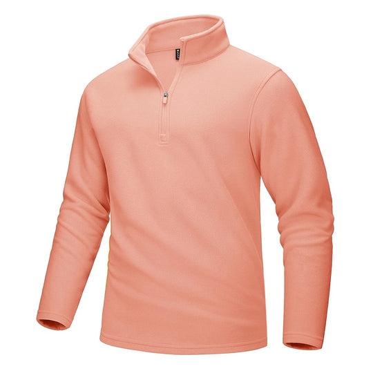 Pull polaire demi-zip pour hommes
