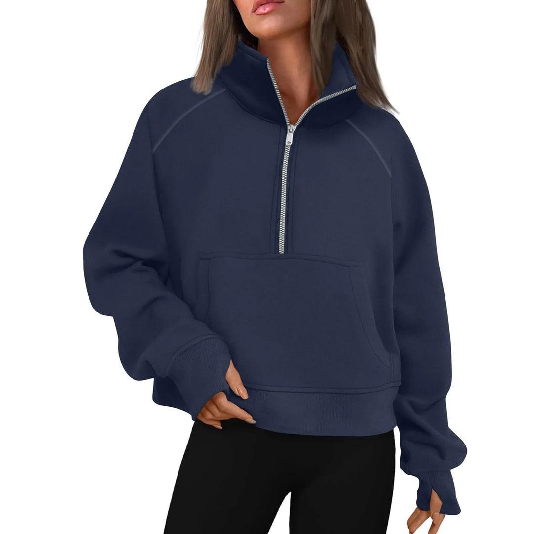 Veste polaire à col montant pour femmes