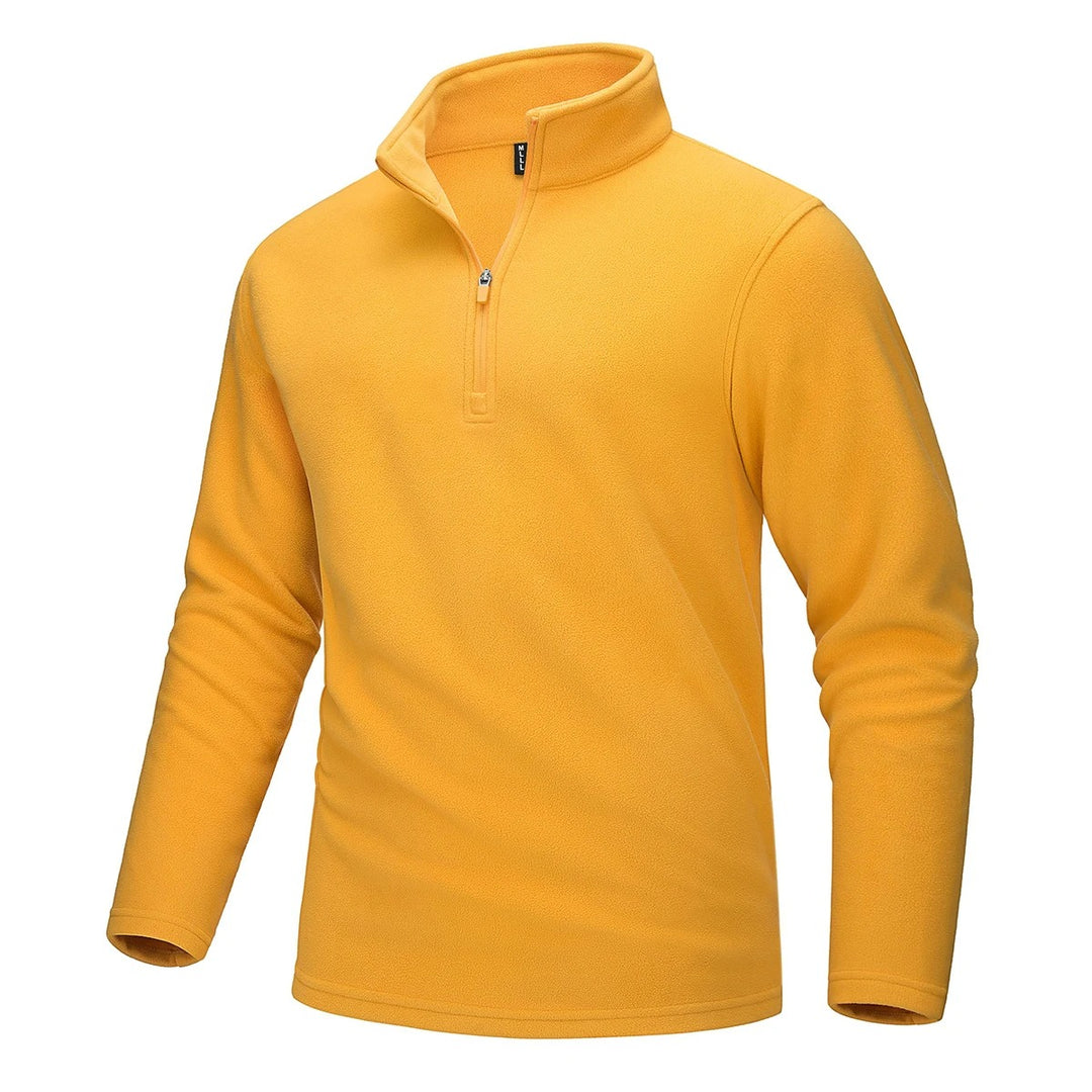 Pull polaire demi-zip pour hommes
