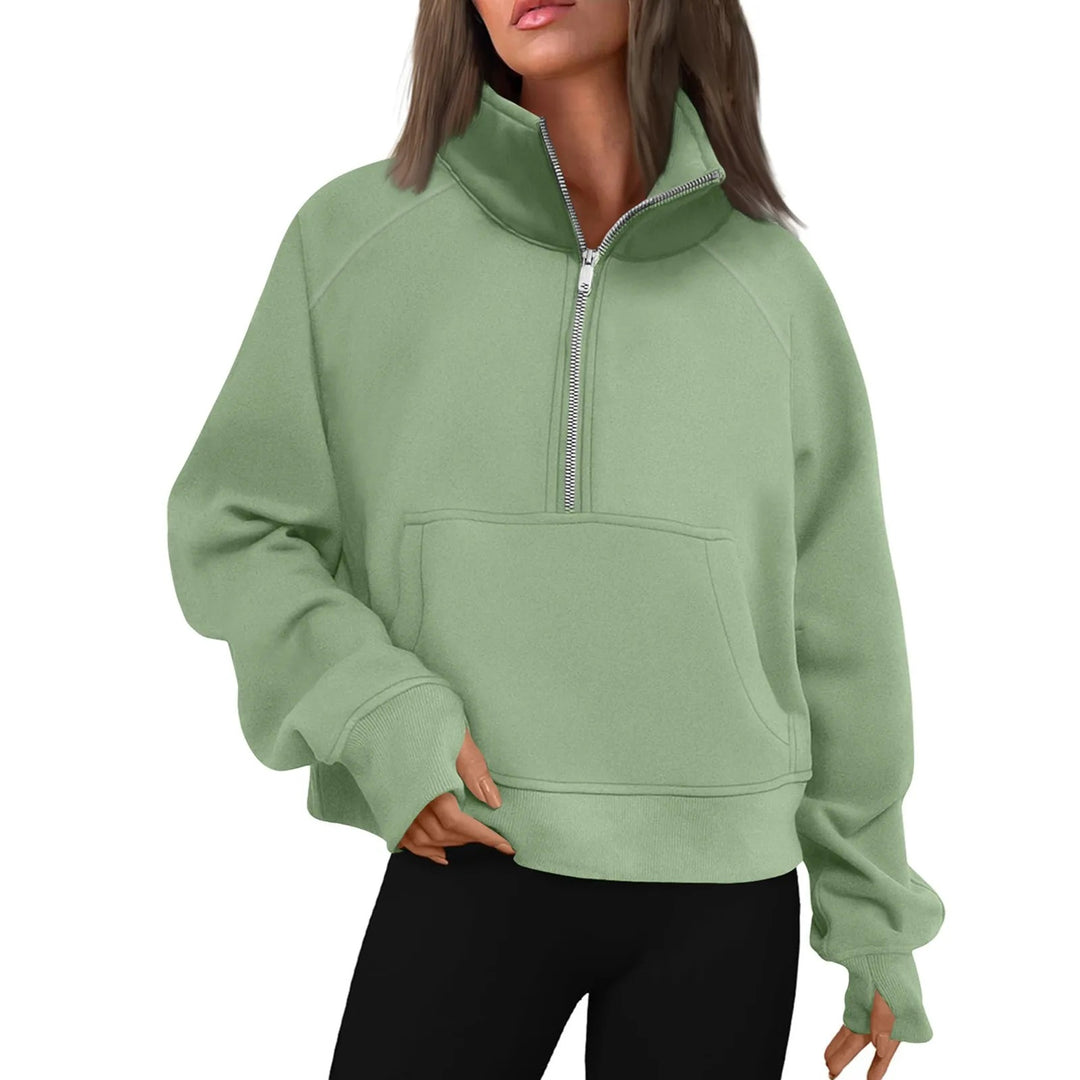 Veste polaire à col montant pour femmes