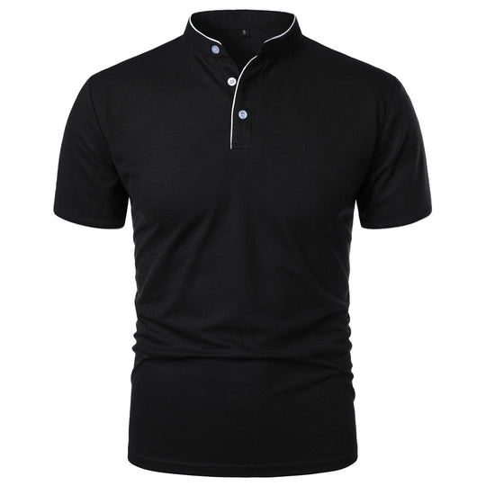 Chemise respirante à col épissure pour homme