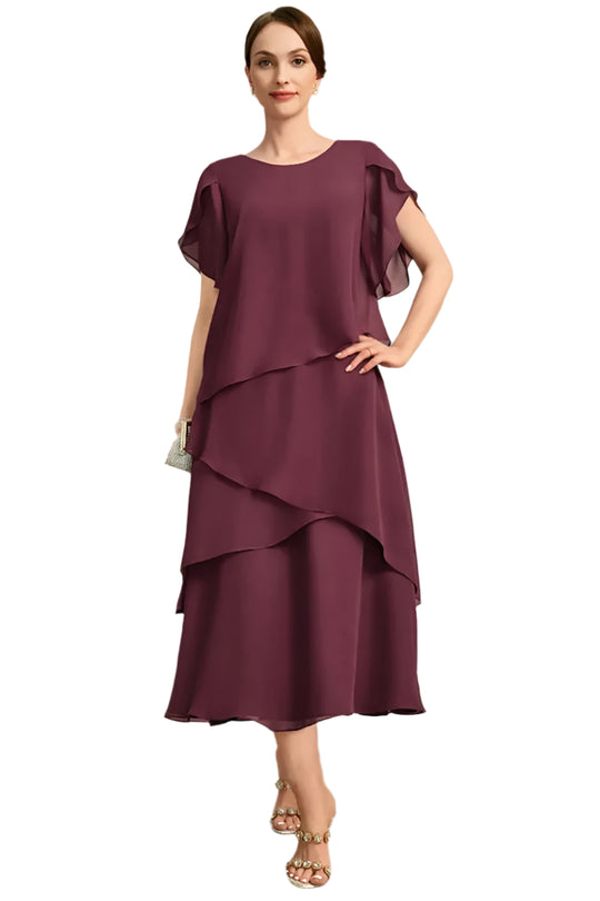 Robe en superposée grande taille pour femme